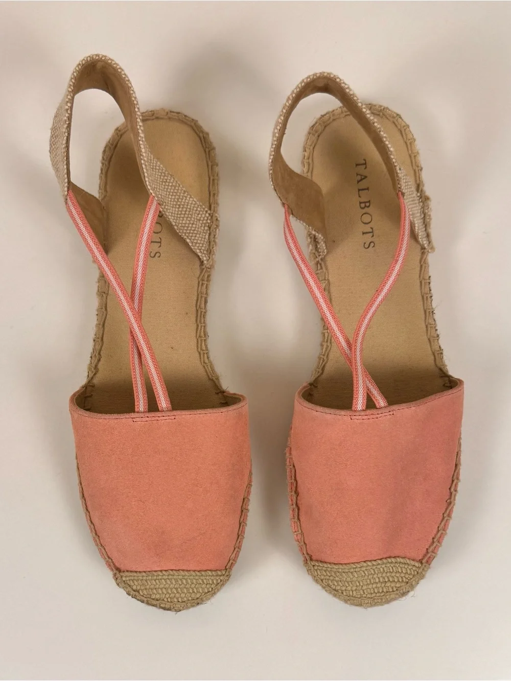 Talbots Ivy Espadrille Silk Suede (Leather) Flats